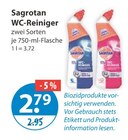 WC Reiniger im V-Markt Prospekt WC-Reiniger Blau von Sagrotan im aktuellen V-Markt Prospekt für 2,79 €