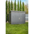 Gardol Gerätehaus Pure Line Außenbreite inkl. Dachüberstand: 274 cm, Außentiefe inkl. Dachüberstand: 154 cm, Metall, Anthrazit Angebot in Oberroth b Illertissen Gardol Gerätehaus Pure Line Außenbreite inkl. Dachüberstand: 274 cm, Außentiefe inkl. Dachüberstand: 154 cm, Metall, Anthrazit im aktuellen Prospekt bei BAUHAUS in Oberroth b Illertissen
