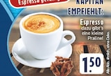 Espresso mit Praline Angebote bei EDEKA Soest für 1,50 €