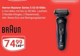 Aktuelles Herren-Rasierer Series 5 52-B1000s Angebot bei GLOBUS in Erlangen ab 74,99 €
