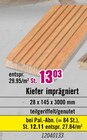 Holz im Hornbach Prospekt Kiefer imprägniert im aktuellen Hornbach Prospekt für 12,11 €