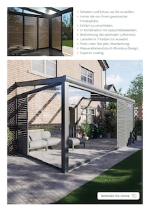 Gardinen im Tuinmaximaal Prospekt "Terrassenüberdachungen mit Bestpreisgarantie" mit 12 Seiten (Leipzig)