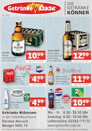 Getränke Oase Prospekt für Marl: "Aktuelle Angebote", 1 Seite, 16.02.2026 - 21.02.2026