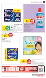 Promos Couches dans le catalogue "34% EN AVANTAGE CARTE" de Intermarché Super Couches en promo dans le catalogue Intermarché Super à la page 25