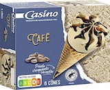 Cônes glacés café - CASINO à 1,99 € dans le catalogue Casino Supermarchés