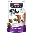 Animonda Dog Snack Meat Chunks Lamm pur 60 g Angebote von Animonda bei Zookauf Willich für 1,99 €
