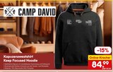 Kapuzensweatshirt Keep Focused Hoodie von Camp David im aktuellen Netto Marken-Discount Prospekt für 84,99 €