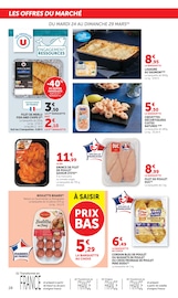 Promos Gambas surgelées dans le catalogue "Super U" de Super U Gambas surgelées en promo dans le catalogue Super U à la page 28