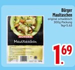 Maultaschen im EDEKA Prospekt Maultaschen von Burger im aktuellen EDEKA Prospekt für 1,69 €