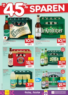 Bier im Netto Marken-Discount Prospekt "Aktuelle Angebote" mit 73 Seiten (Eberswalde)