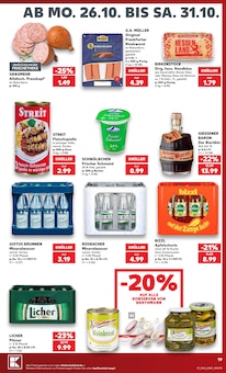 Bier im Kaufland Prospekt "Hier bin ich richtig" mit 80 Seiten (Gießen)