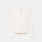 Gilet boutonné ivoire fille dans le catalogue La Halle