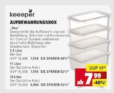 Aufbewahrungsbox Bea 5,5 Liter 4er-Set Angebote von keeper bei E center Darmstadt für 7,99 €