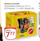 Limonade im Angebot bei GLOBUS in Castrop-Rauxel Limonade Angebote von Sinalco bei GLOBUS Castrop-Rauxel für 7,77 €