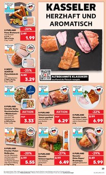 Rollbraten im Kaufland Prospekt "Aktuelle Angebote" mit 56 Seiten (Augsburg)