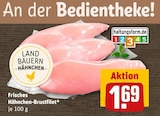 Hähnchen-Brustfilet im REWE Prospekt Hähnchen-Brustfilet von Land Bauern Hähnchen im aktuellen REWE Prospekt für 1,69 €
