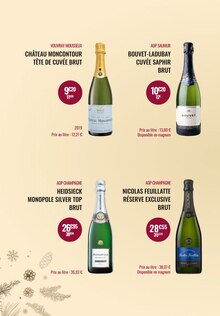 Promotion Champagne dans le prospectus Nicolas, valable du 16/11/2023 au 02/01/2024 Promo Champagne dans le catalogue Nicolas du moment à la page 14