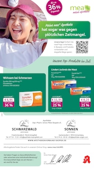 Aktueller mea - meine apotheke Prospekt "Unsere Juli-Angebote" für Königsfeld (Schwarzwald) Aktueller mea - meine apotheke Prospekt für Königsfeld (Schwarzwald) mit Seiten
