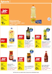 Prix et réduction Huile d'olive vierge dans le prospectus Carrefour en cours Offre Huile d'olive vierge dans le catalogue Carrefour du moment à la page 60