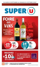 Catalogue Super U à L'Aiguillon-sur-Mer cette semaine, valable du 22/09/2026 au 04/10/2026 Prospectus Super U à L'Aiguillon-sur-Mer, "SUPER U", 56 pages de promos valables du 22/09/2026 au 04/10/2026