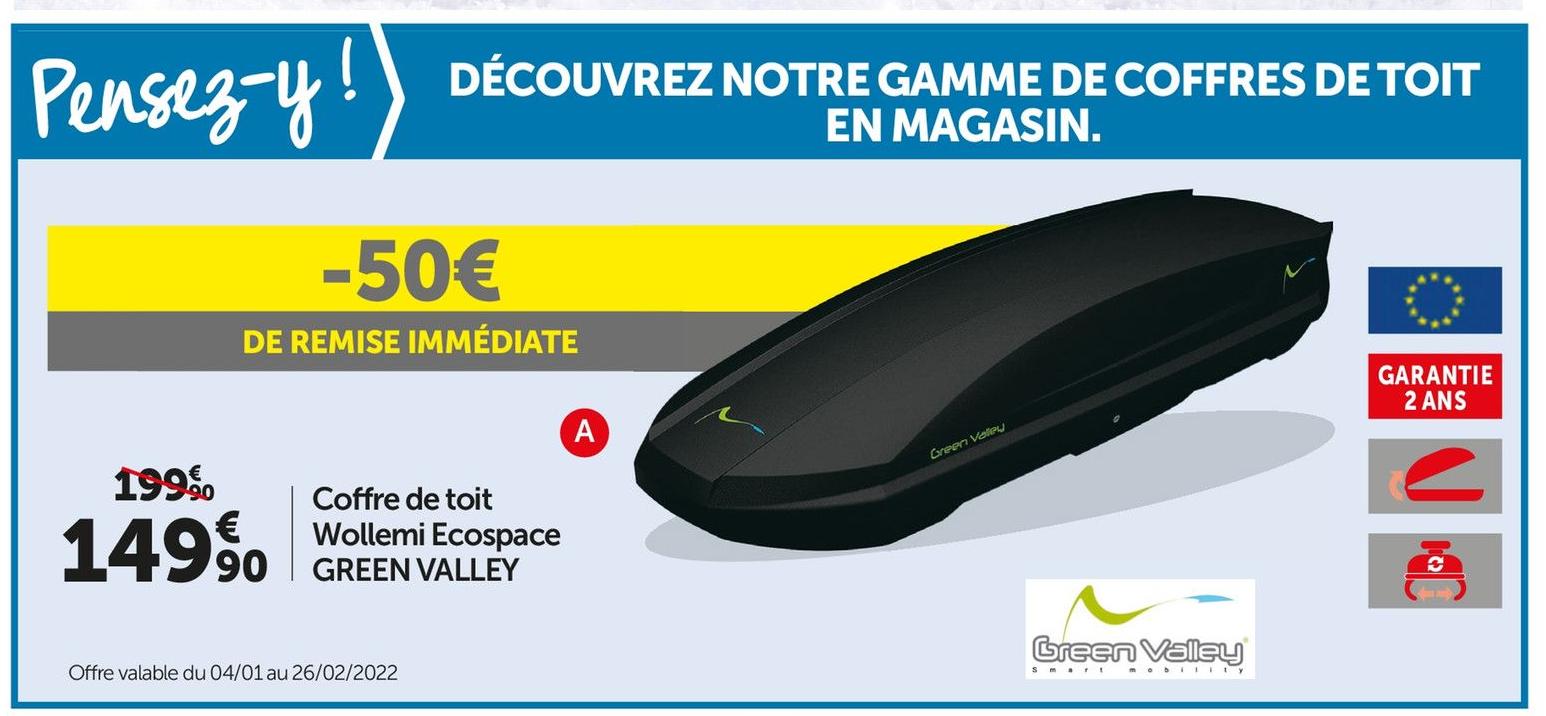 Roady Trappes - Coffre de toit Wollemi Ecospace Promo Coffre de toit Wollemi Ecospace dans le catalogue Roady Prix coûtant à Trappes