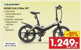 HENRI Falt-E-Bike 20" im Angebot bei Netto Marken-Discount in Moers HENRI Falt-E-Bike 20" Angebote von Blaupunkt bei Netto Marken-Discount Moers für 1.249,00 €