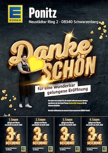Aktueller EDEKA Prospekt (Zwönitz, 2 Seiten zum blättern EDEKA Prospekt Danke SCHÖN mit 2 Seiten