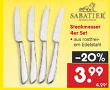 Steakmesser 4er Set im Angebot bei Netto Marken-Discount in Detmold Steakmesser 4er Set Angebote von Sabatier bei Netto Marken-Discount Detmold für 3,99 €
