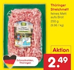 Thüringer Streichmett Angebote bei Netto Marken-Discount Eisenach für 2,49 €
