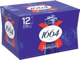 Bière Blonde - 1664 en promo chez Intermarché Hyper Antibes à 13,58 €