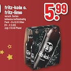 fritz-kola o. fritz-limo von fritz-kola im aktuellen Trinkgut Prospekt