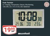 Funk-Tischuhr im Angebot bei GLOBUS in Speyer Funk-Tischuhr Angebote von manufact bei GLOBUS Speyer für 19,99 €