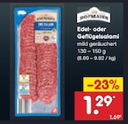 Edel- oder Geflügelsalami bei Netto Marken-Discount im Glatten Prospekt für 1,29 €
