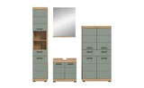 Badmöbel-Set SCHLOONSEE 4 teilig bestehend aus: Hochschrank Waschbeckenunterschrank Badspiegel Midischrank Schloonsee Angebote bei Höffner Erlangen für 615,00 €