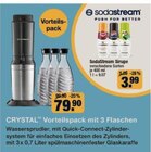 Weinglas im V-Markt Prospekt CRYSTAL Vorteilspack mit 3 Flaschen von SodaStream im aktuellen V-Markt Prospekt für 3,99 €
