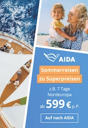 Aktueller AIDA Reisen Prospekt AIDA Prospekt mit 1 Seite