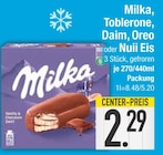 Milka, Toblerone, Daim, Oreo oder Nuii Eis im aktuellen EDEKA Prospekt für 2,29 €