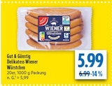 Delikatess Wiener Würstchen bei diska im Gersdorf Prospekt für 5,99 €