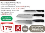 Messer-Serie Vier Sterne von Zwilling für 17,99 € bei GLOBUS im Angebot Messer-Serie Vier Sterne von Zwilling im aktuellen GLOBUS Prospekt