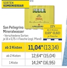 Mineralwasser von San Pellegrino im aktuellen Metro Prospekt