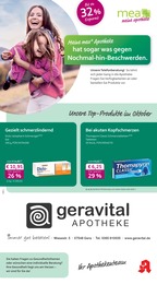 mea - meine apotheke Prospekt für Gera: "Unsere Oktober-Angebote", 4 Seiten, 01.10.2025 - 31.10.2025
