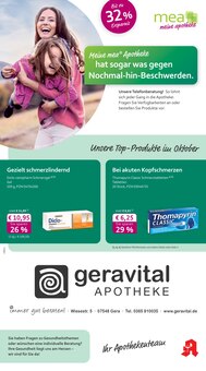 mea - meine apotheke Prospekt Unsere Oktober-Angebote mit 4 Seiten