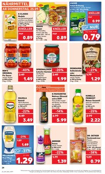 Nudeln im Kaufland Prospekt "Hier bin ich richtig" mit 60 Seiten (Erfurt)