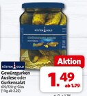 Gewürzgurken Auslese oder Gurkensalat im Angebot bei Markant Nordwest in Osnabrück Gewürzgurken Auslese oder Gurkensalat Angebote von Küsten Gold bei Markant Nordwest Osnabrück für 1,49 €