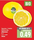 Zitronen von EDEKA Bio für 0,49 € bei E center im Angebot Zitronen von EDEKA Bio im aktuellen E center Prospekt