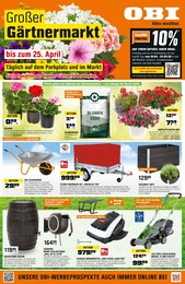 OBI Prospekt: "GROSSER GÄRTNERMARKT", 4 Seiten, 18.04.2026 - 25.04.2026
