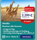 Aktuelles Namibia Rundreise voller Kontraste Angebot bei ALDI SÜD in Frankfurt (Main) ab 2.299,00 €