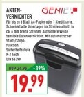 Aktenvernichter Angebote von Genie bei Marktkauf Arnsberg für 19,99 €