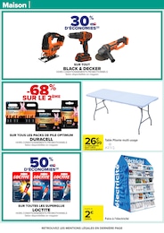 Prix et réduction Table Pliante dans le prospectus Carrefour en cours Offre Table Pliante dans le catalogue Carrefour du moment à la page 68