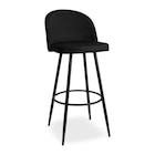 Lot de 2 tabourets de bar Houndi en velours noir - Leroy Merlin - LEROY MERLIN à Brest Lot de 2 tabourets de bar Houndi en velours noir - Leroy Merlin en promo chez LEROY MERLIN Brest à 99,90 €